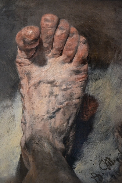 Fabian Fröhlich, Berlin, Alte Nationalgalerie, Adolf Menzel, Der Fuß des Künstlers