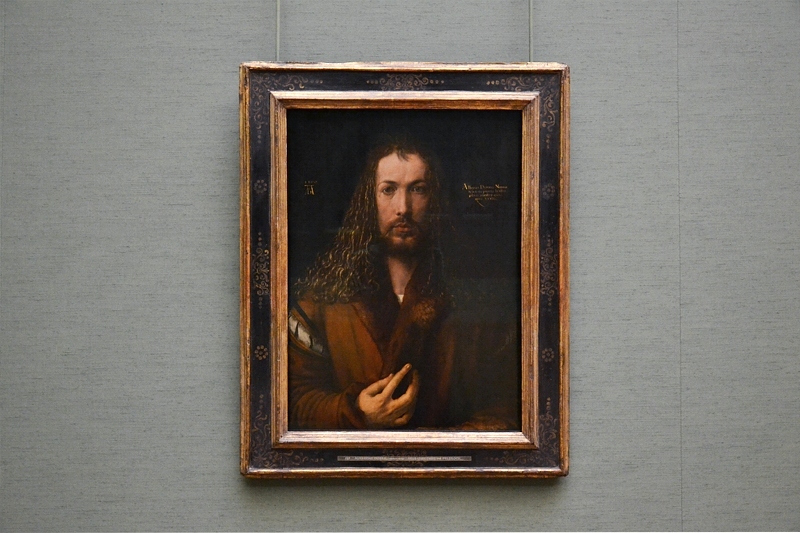 München, Alte Pinakothek, Albrecht Dürer, Selbstbildnis mit Pelzrock