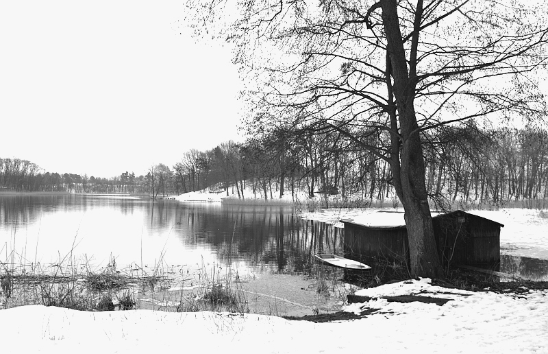 Reichenow, Brandenburg, Winter, Langer See