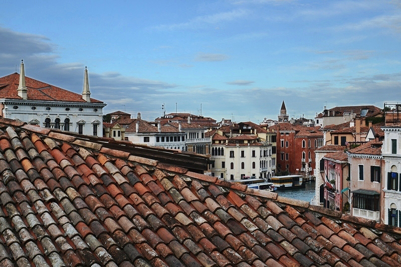 Venedig, Blick vom Ca' Rezzonico zur Station San Toma