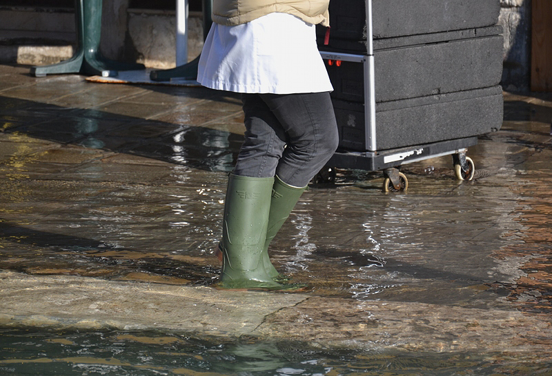 Venice, Aqua Alta, Gummistiefel