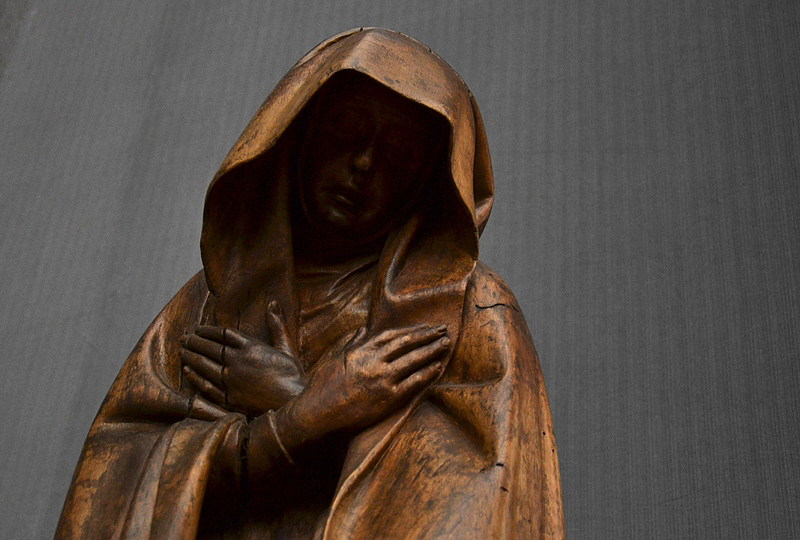 Gemäldegalerie, Bode-Museum, Skulptur; Maria aus einer Kreuzigung Christi