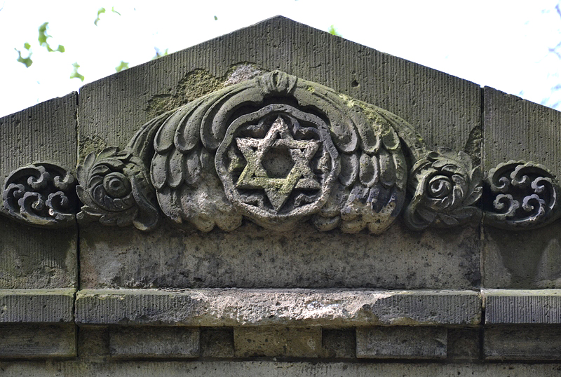 Jüdischer Friedhof Schönhauser Allee, Prenzlauer Berg, Berlin, Davidstern