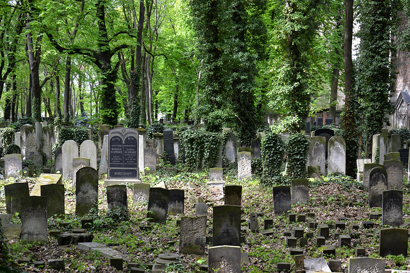 Grabsteine, Jüdischer Friedhof Schönhauser Allee, Prenzlauer Berg, Berlin