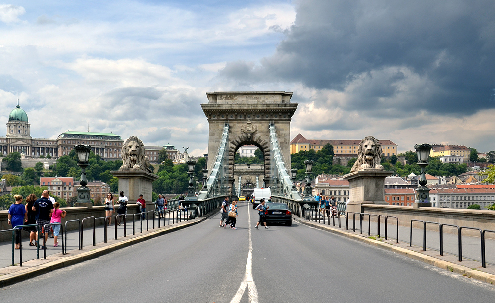 Széchenyi Lánchíd (Kettenbrücke) Budapest