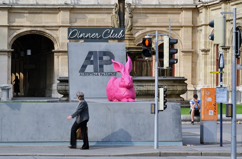 Dürers Hase in Pink, Marketing der Albertina