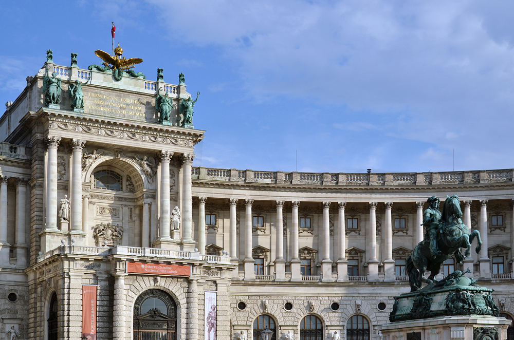 Neue Burg und Prinz-Eugen-Reiter-Denkmal von Anton Dominik Fernkorn