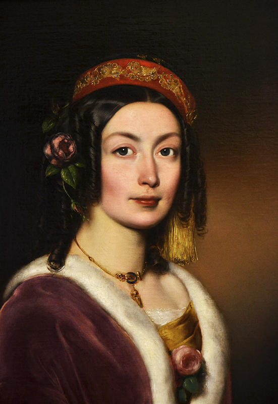 BORSOS József, Portrait of a Lady in Velvet, Magyar Nemzeti Galéria Budapest