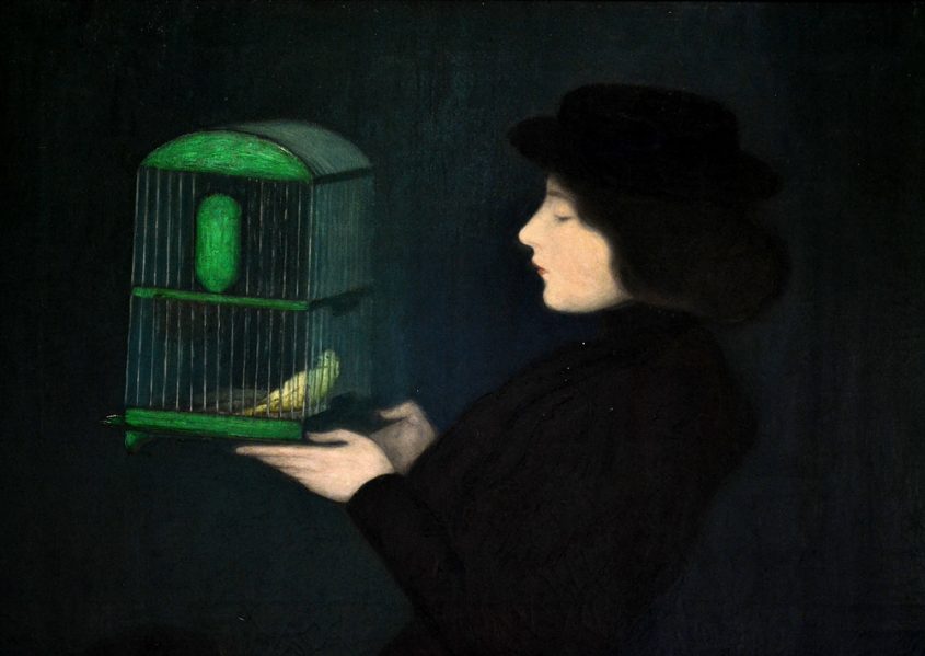 Rippl-Rónai József, Woman with Bird cage, Magyar Nemzeti Galéria Budapest