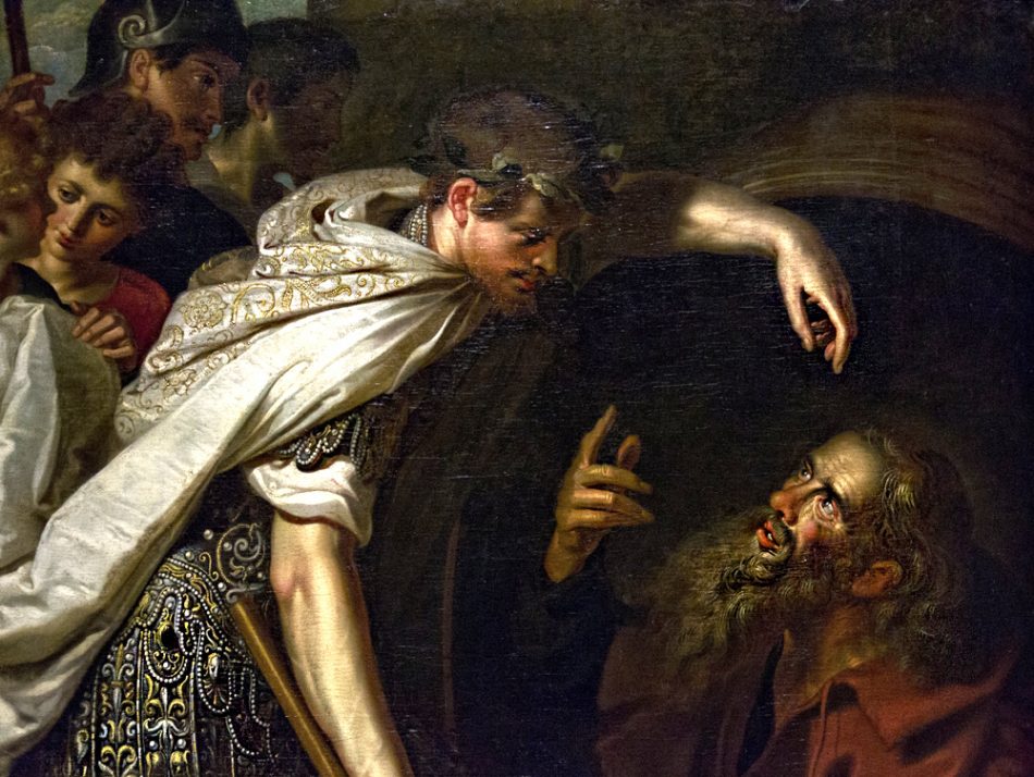 Hessisches Landesmuseum Darmstadt, Flämischer Maler, Alexander der Große bei Diogenes