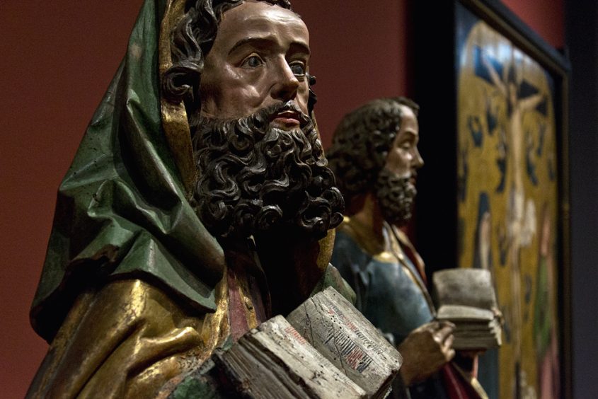 Hessisches Landesmuseum Darmstadt, Oberrhein, Hl. Paul und Hl. Petrus
