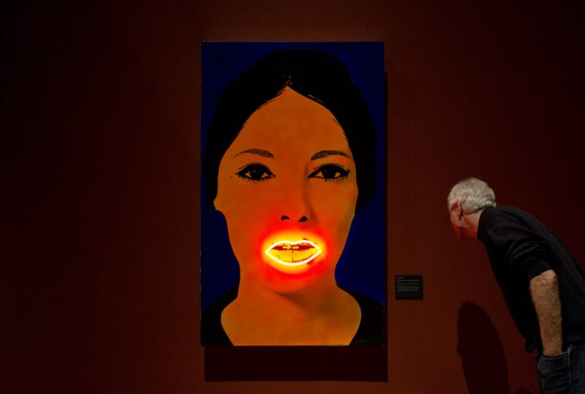 Hessisches Landesmuseum Darmstadt, Elaine Sturtevant, Peinture à haute tension (nach Martial Raysse)