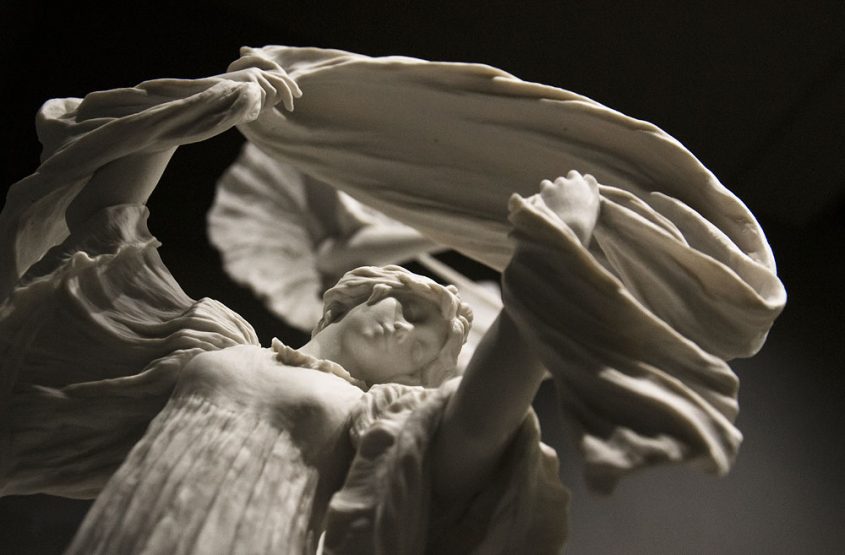 Kunstgwerbemuseum berlin, Jugendstil, Tafelaufsatz Le jeu de l'echarpe von Agathon Léonard van Weydeveldt