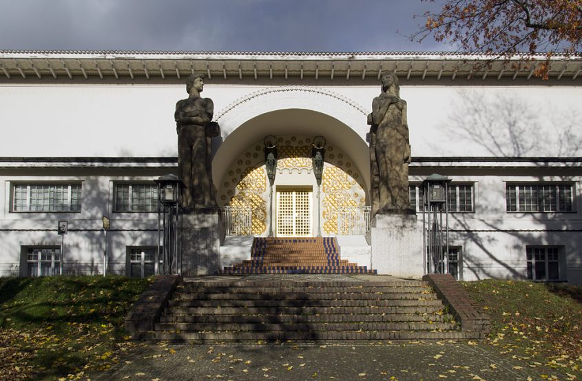 Mathildenhöhe, Künstlerkolonie Darmstadt, Eingang zum Ernst-Ludwig-Haus