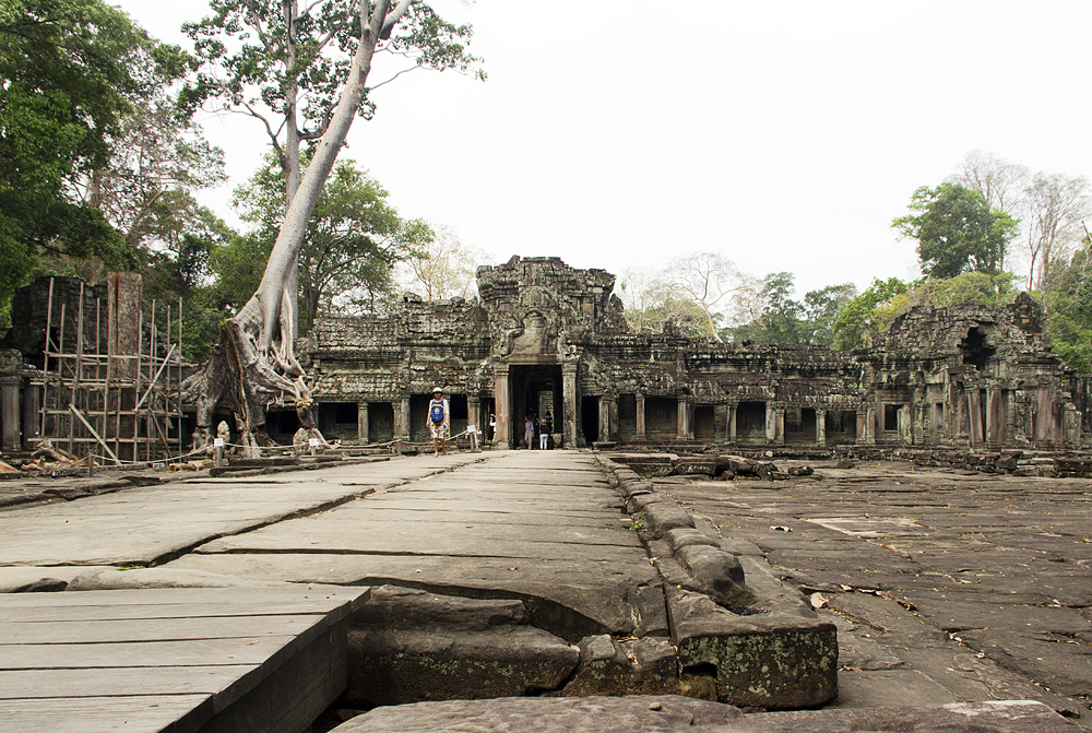 Angkor, Preah Khan, Ost-Eingang