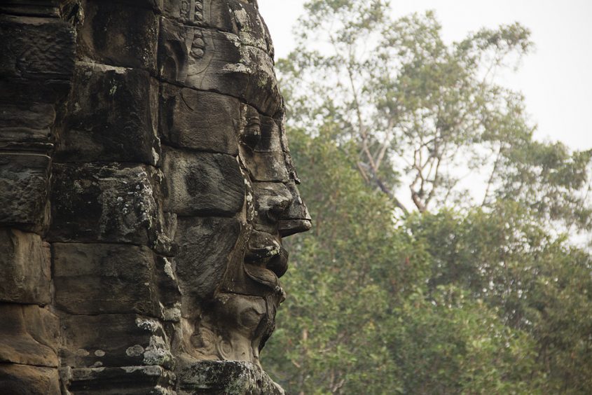 Angkor, Bayon, Gesichter des Lokesvara