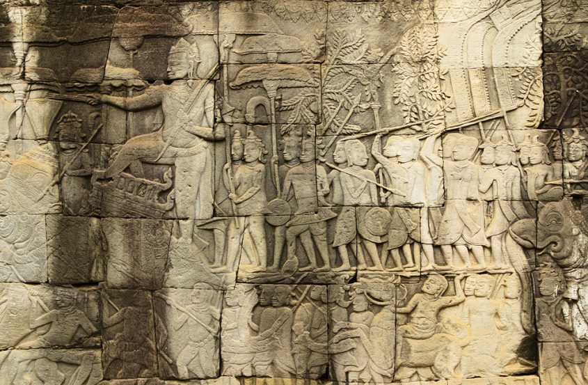 Angkor, Bayon, Relief