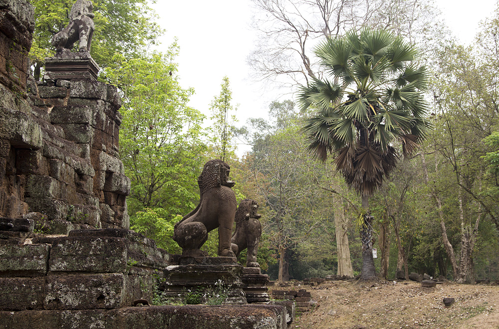 Angkor Thom, Phimenakas, Löwen