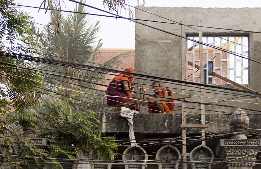 Phnom Penh, Norodom Blvd, Mönche