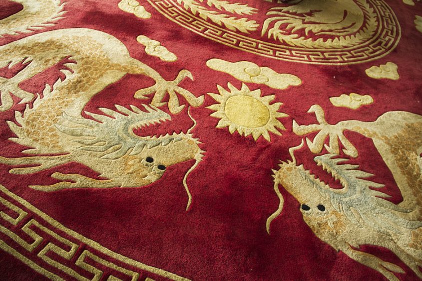 Saigon / Ho-Chi-Minh-Stadt, Unabhängigkeitspalast, Teppich