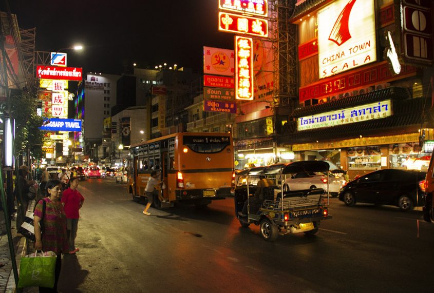 Bangkok, Chinatown, Samphanthawong, Thanon Yoawarat, Nacht