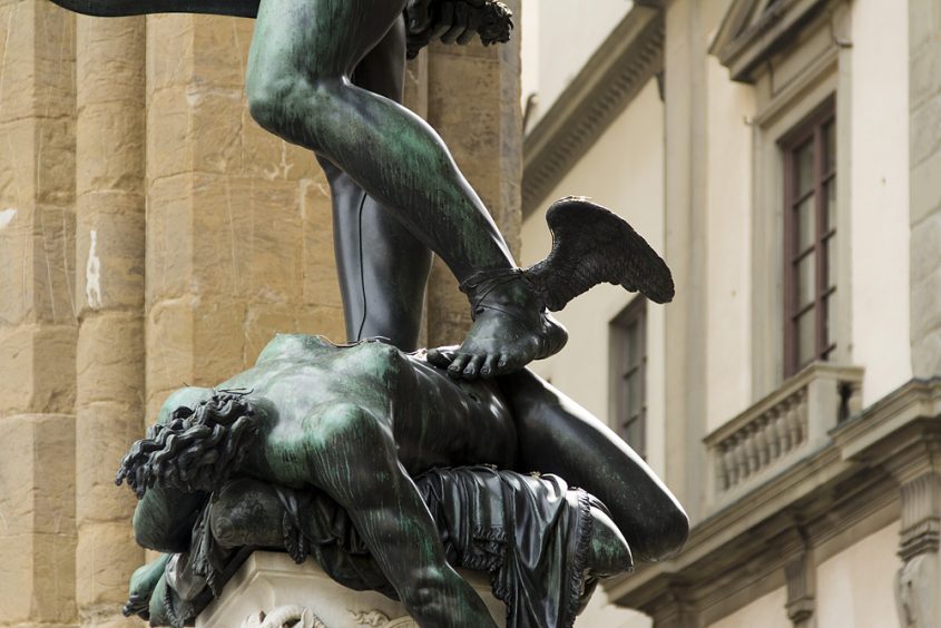 Fabian Fröhlich, Florenz, Loggia dei Lanzi, Benvenuto Cellini, Perseus und Medusa