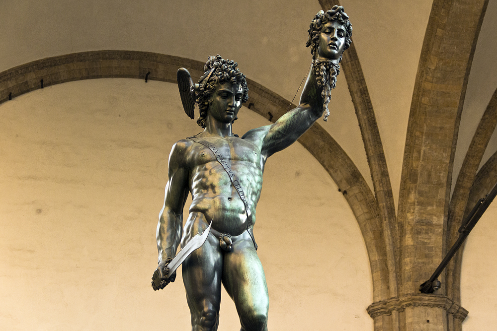 Fabian Fröhlich, Florenz, Loggia dei Lanzi, Benvenuto Cellini, Perseus und Medusa