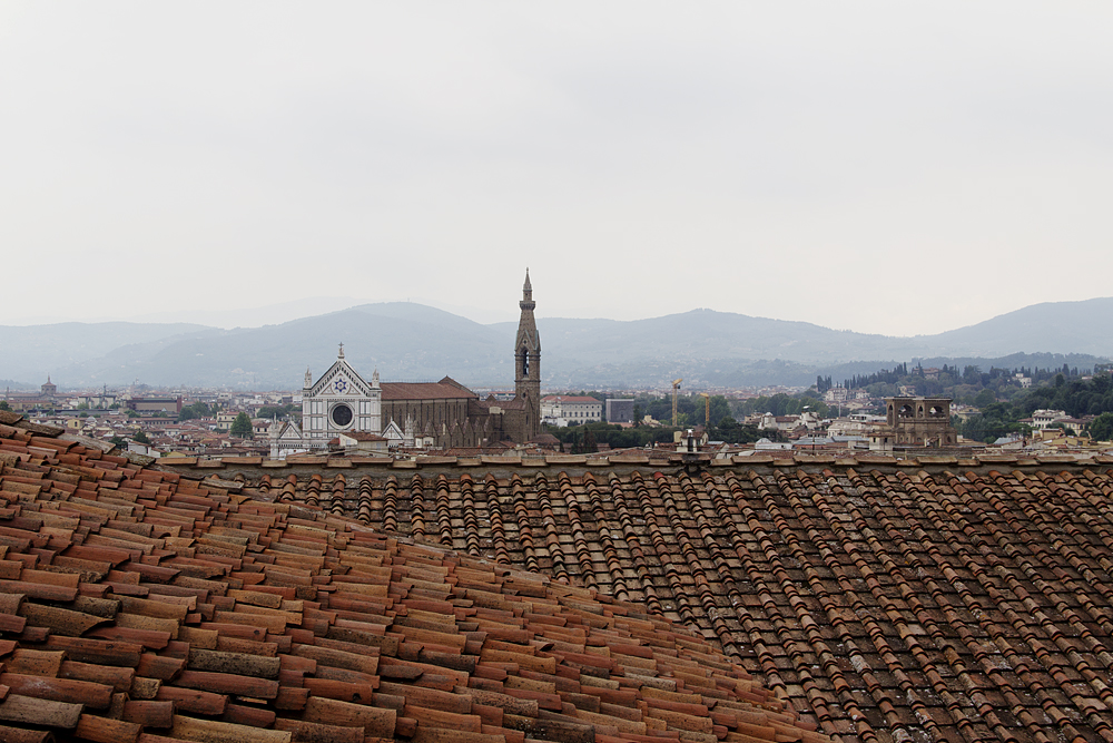 Florenz, Blick vom Palazzo Vecchio zu Santa Croce