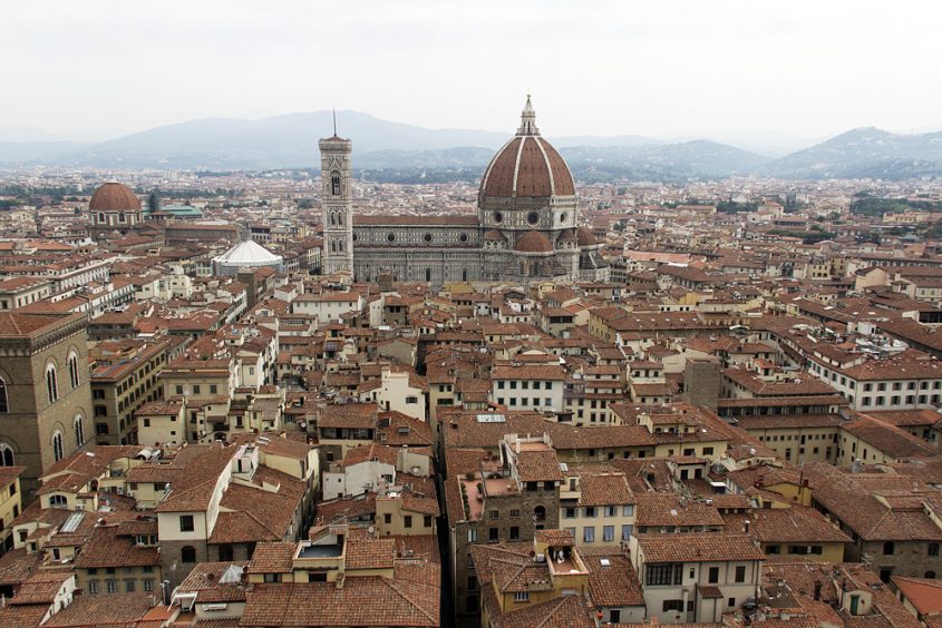 Florenz, Blick vom Palazzo Vecchio zum Dom
