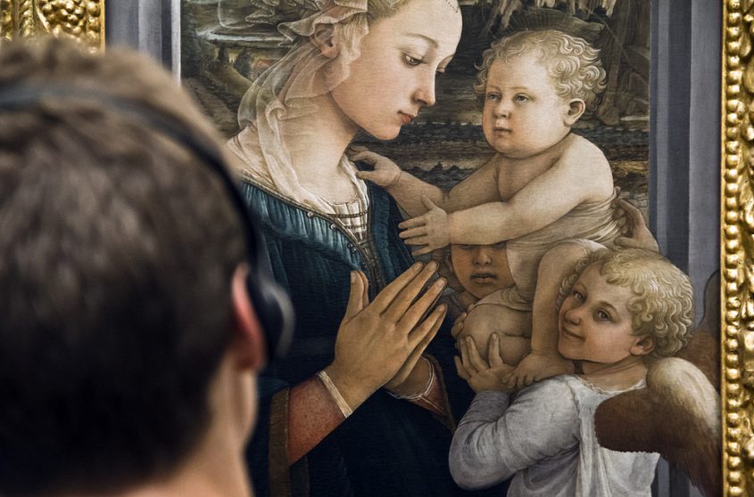 Uffizien, Filippo Lippi, Madonna mit Kind und zwei Engeln