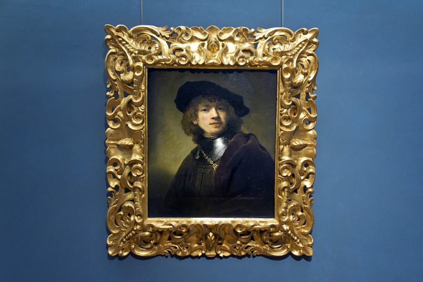 Uffizien, Rembrandt, Selbstbildnis in jungen Jahren