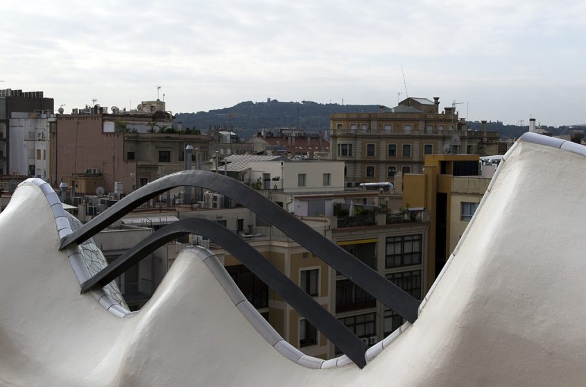 Barcelona, Casa Batlló von Antoni Gaudi, Dachterrasse