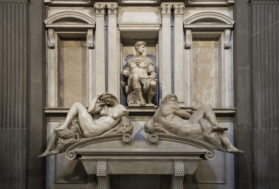 Grabmal Giuliano de‘ Medicis von Michelangelo in der Neuen Sakristei