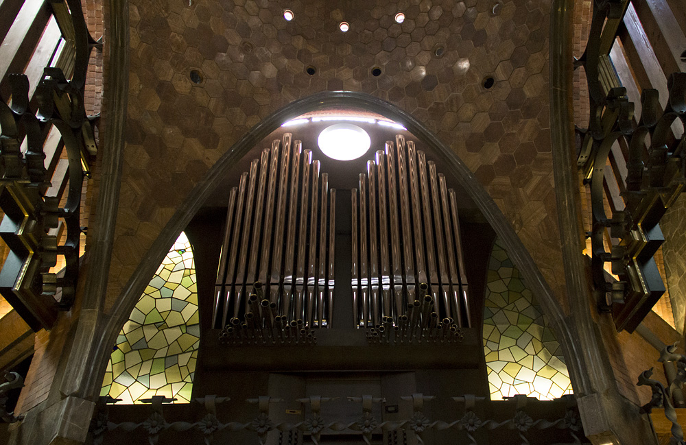 Barcelona, Palau Güell, Antoni Gaudi, Orgel