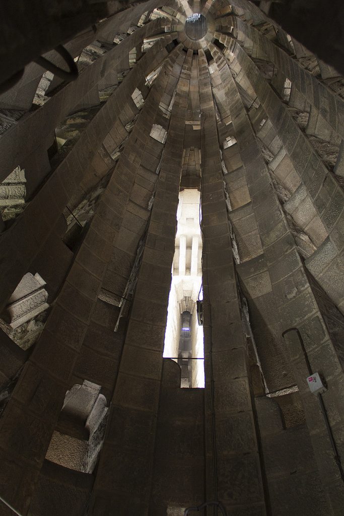Barcelona, Sagrada Familia, Turm innen