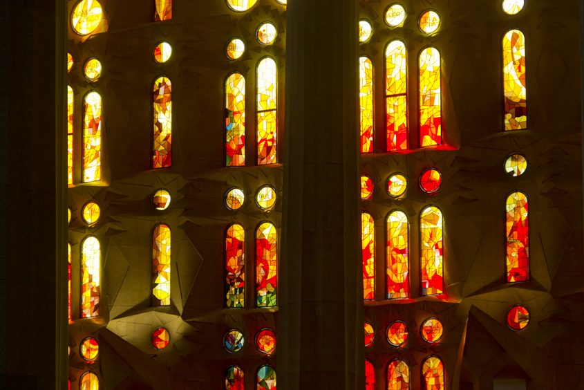 Barcelona, Sagrada Familia, Fenster von Joan Vila-Grau