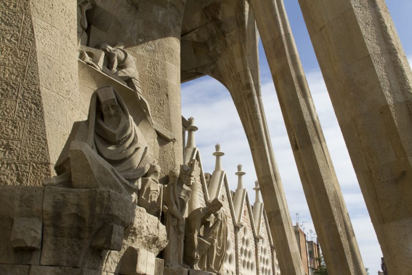 Barcelona, Sagrada Familia, Passionsfassade, Josep Maria Subirachs
