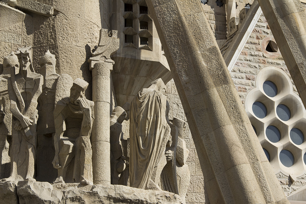 Barcelona, Sagrada Familia, Passionsfassade, Josep Maria Subirachs