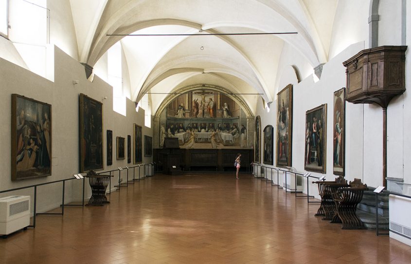 Florenz, San Marco, Kreuzigungsfresko von Giovanni Antonio Sogliano