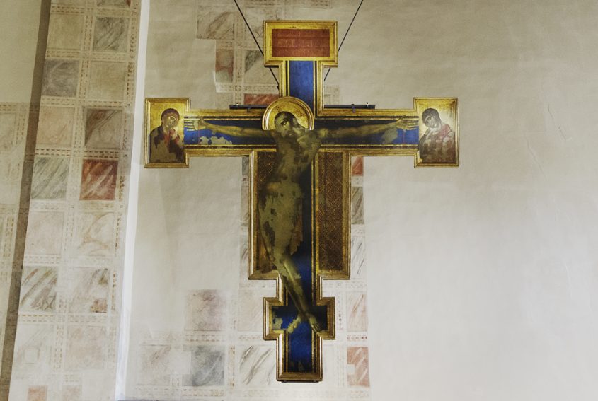 Florenz, Santa Croce, Kruzifix von Cimabue