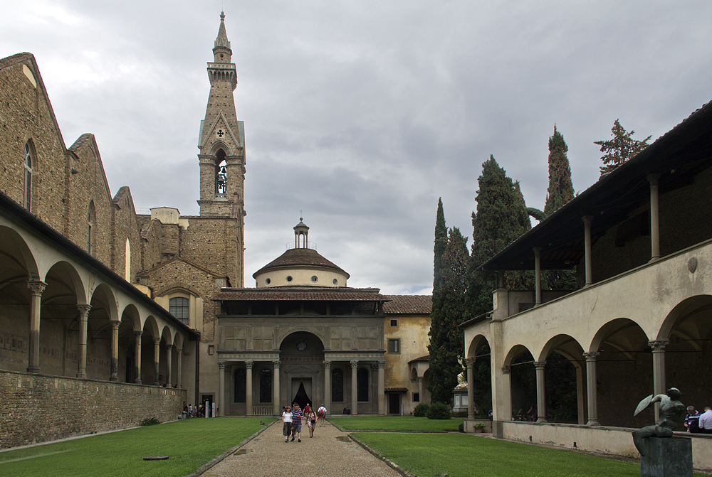 Florenz, Santa Croce, Capella de' Pazzi und Innenhof des Klosters