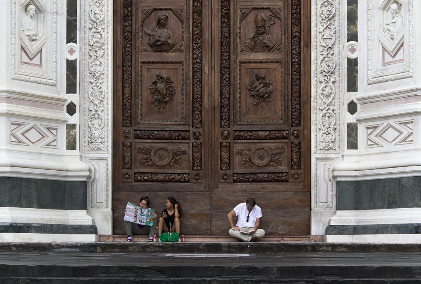 Florenz, Santa Croce, Eingang