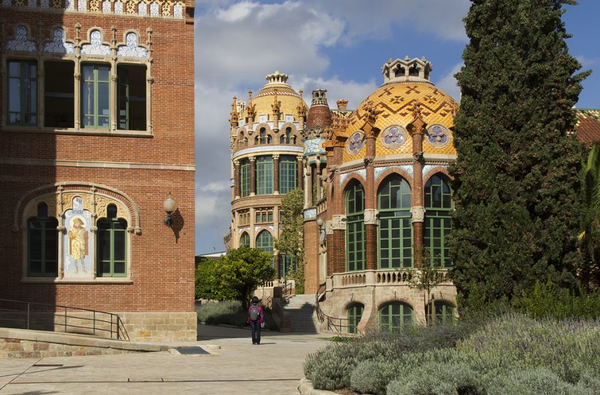 Barcelona, Hospital de la Santa Creu i Sant Pau, Pavellò de Sant Rafael und Pavellò de Sant Manuel