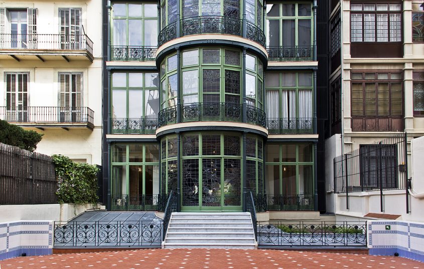 Barcelona, Casa Lleó i Morera von Lluís Domènech i Montaner, Rückseite