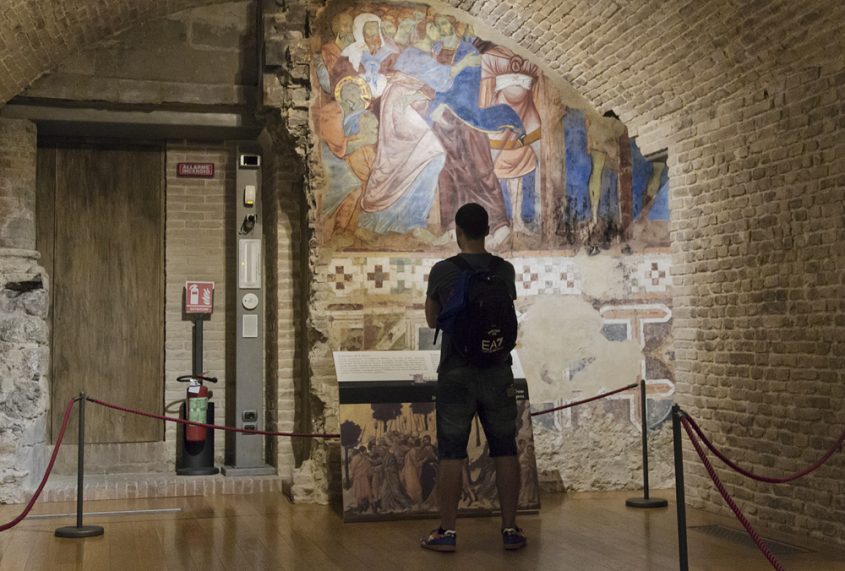 Duomo di Siena, Fresko in der Krypta