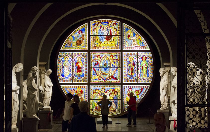 Siena, Museo dell’Opera del Duomo, Buntglasfenster, Marienleben
