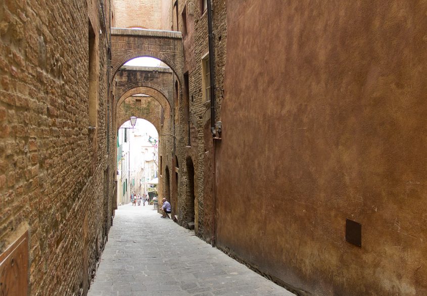 Siena, Historische Altstadt, Gasse