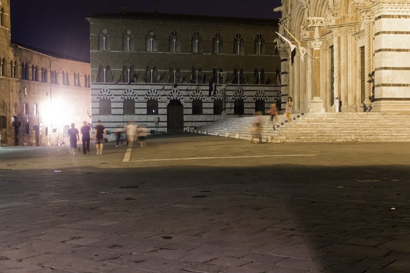 Siena, Piazza del Duomo, nacht