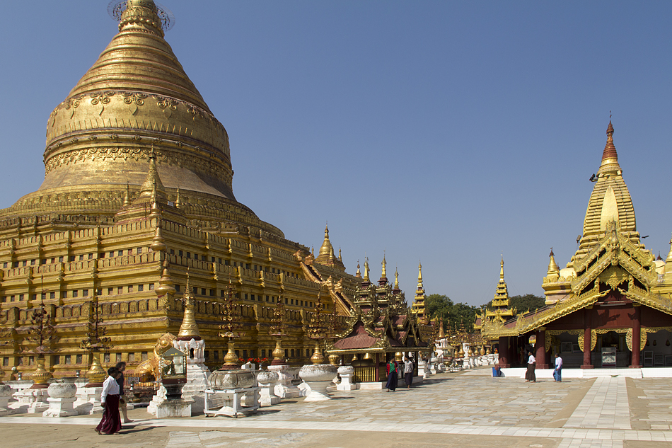 Bagan, Nyaung-U, Shwezigon-Pagode, stupa