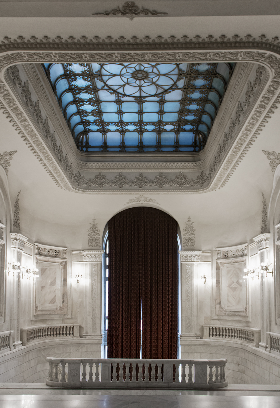 București, Palatul Parlamentului, Interior, Treppenhaus (Floor P1)